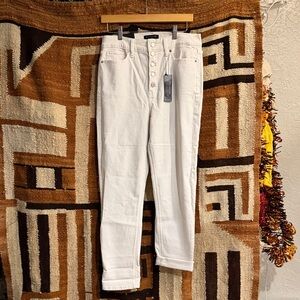 Women's White Ultra High-Waisted Jeans